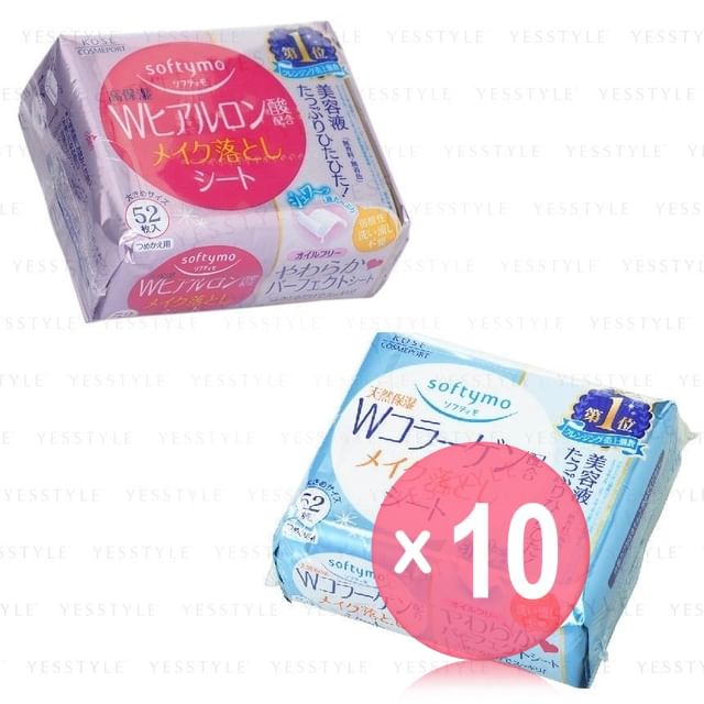 Kose-Softymo Makeup Removal Sheet 10pcs Bundle Set