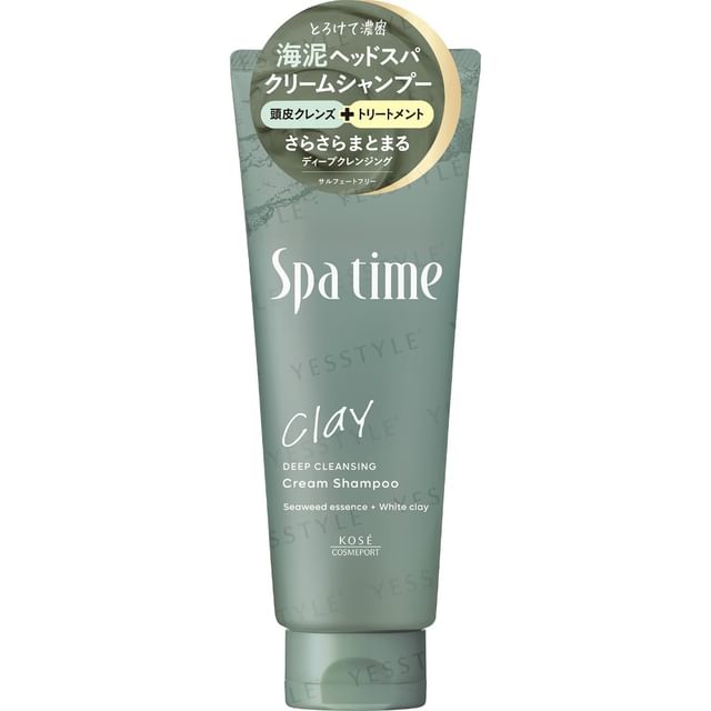 Kose-Spa Time Clay Cream Shampoo Deep Cleansing