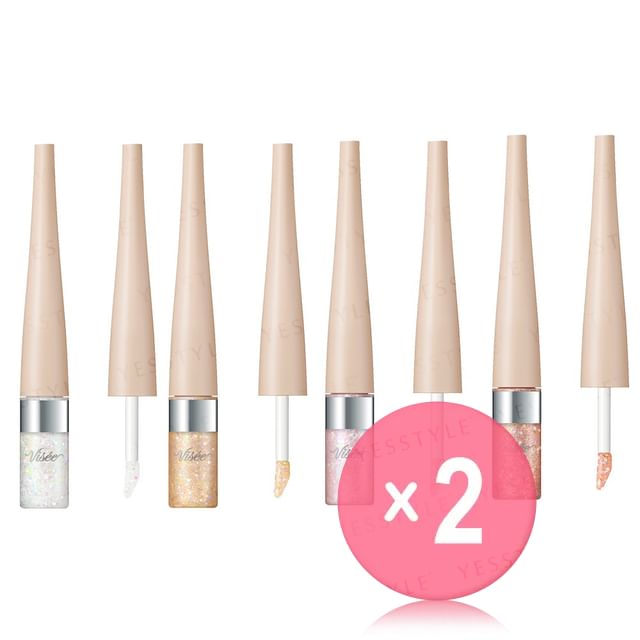 Kose-Visee 3D Glitter Eye Liquid 2pcs Bundle Set