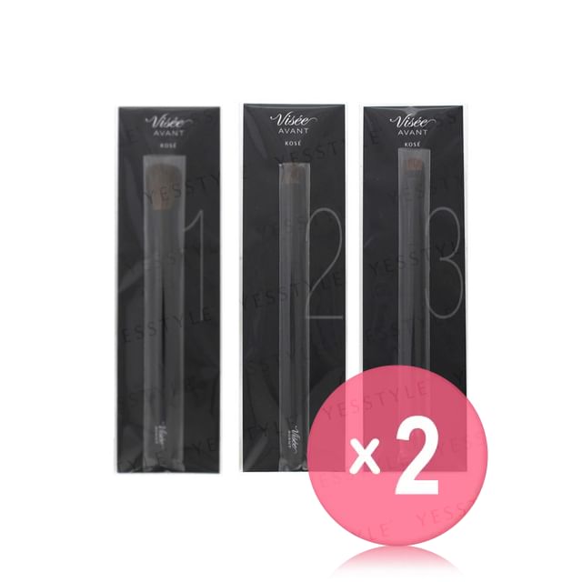 Kose-Visee Avant Eyeshadow Brush 2pcs Bundle Set