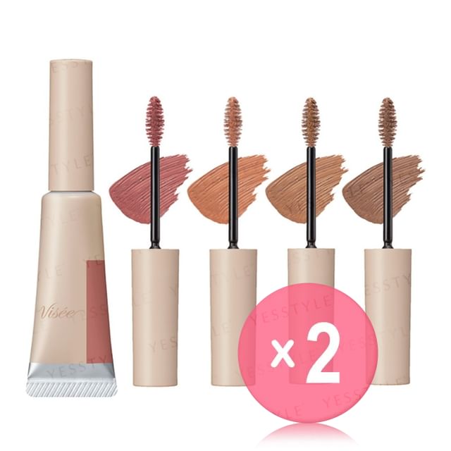 Kose -كوز -Visee Fluff Design Eyebrow Color 2pcs Bundle Set
