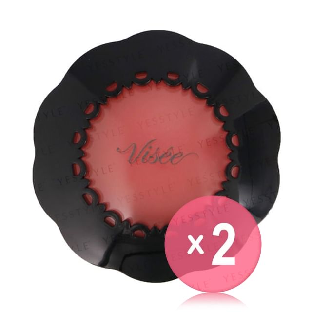Kose-Visee Riche Lip Cheek Cream 2pcs Bundle Set