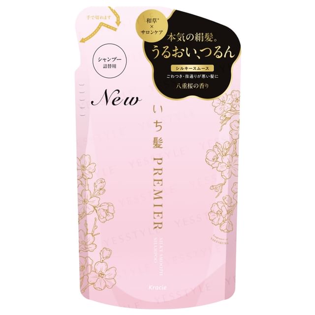 Kracie-Ichikami Premier Silky Smooth Shampoo Refill-340 Ml
