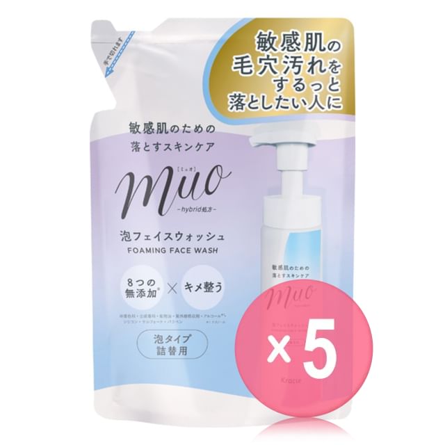 Kracie-Muo Foaming Face Wash 5pcs Bundle Set