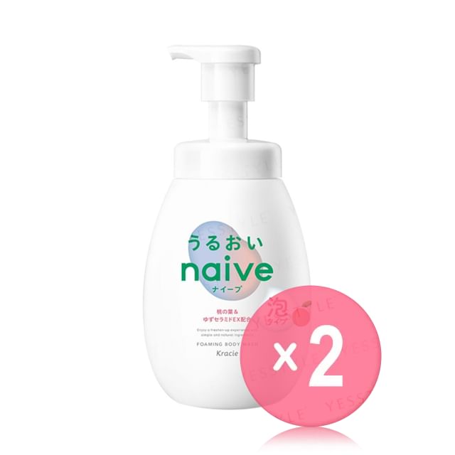 Kracie-Naive Foaming Body Wash Moisturizing 2pcs Bundle Set