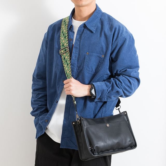 krokki-Faux-Leather Shoulder Bag