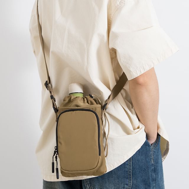 krokki-Mini Canvas Plain Crossbody Bag