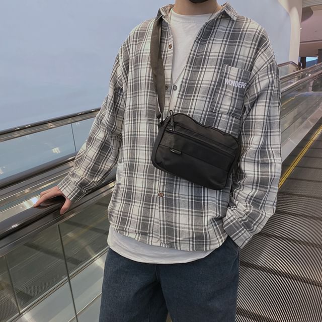 krokki-Plain Mini Crossbody Bag