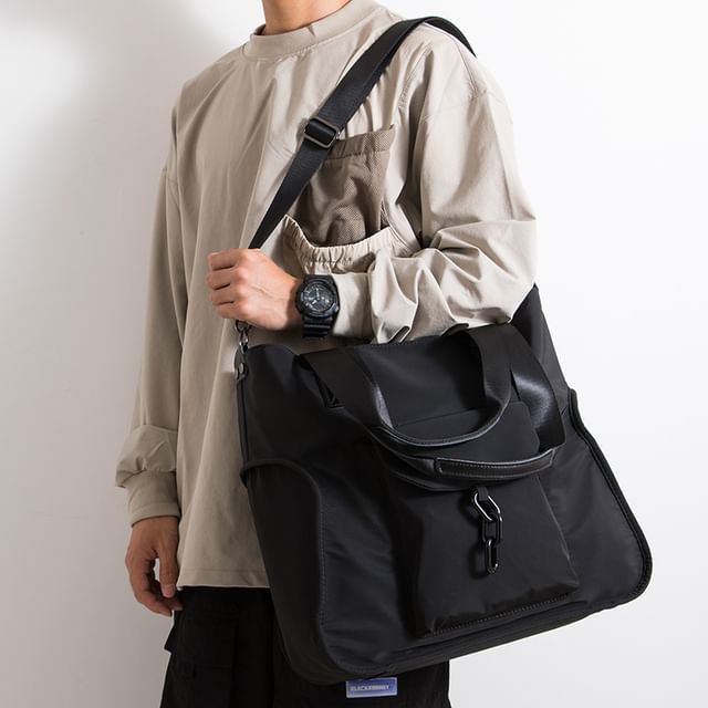 krokki-Top Handle Plain Tote Bag