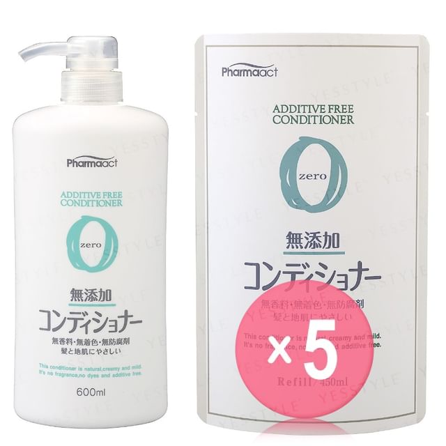 KUMANO COSME-Pharmaact Additive Free Conditioner 5pcs Bundle Set