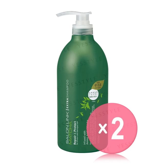 KUMANO COSME-Salon Link Extra Shampoo Matcha 2pcs Bundle Set