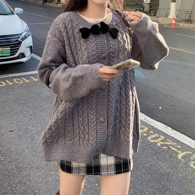 KUMI-Button-Up Cardigan