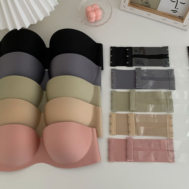 KUMI-Plain Wireless Bandeau Bra