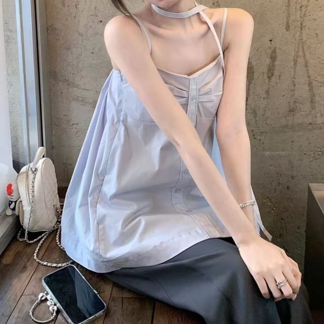 KUMI-Square Neck Plain Cami Top