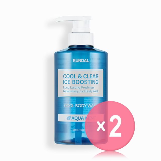 KUNDAL-Cool Clear Ice Boosting Cool Body Wash 2pcs Bundle Set