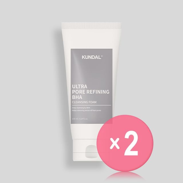 KUNDAL-Ultra Pore Refining BHA Cleansing Foam 2pcs Bundle Set