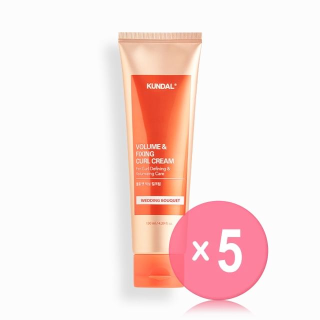 KUNDAL-Volume Fixing Curl Cream - 2 Types 5pcs Bundle Set