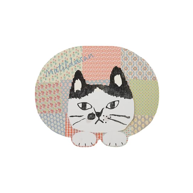 KUSUGURU JAPAN-Cat Matildasan Flower Pattern Mouse Pad