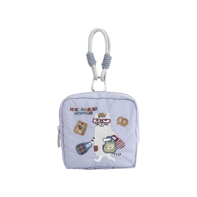 KUSUGURU JAPAN-Cat Nekomaruke Mini Decorative Square Pouch