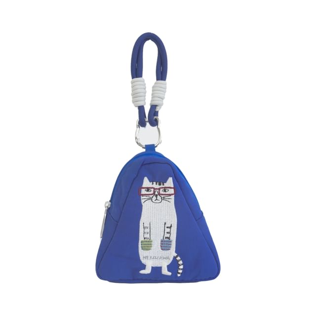KUSUGURU JAPAN-Cat Nekomaruke Mini Decorative Triangular Pouch