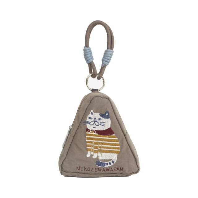 KUSUGURU JAPAN-Cat Nekozegawasan Mini Decorative Triangular Pouch