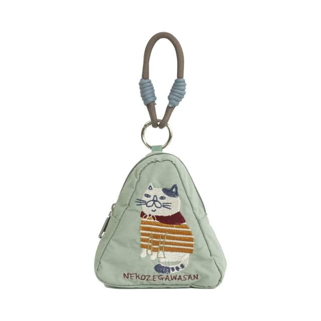 KUSUGURU JAPAN-Cat Nekozegawasan Mini Decorative Triangular Pouch