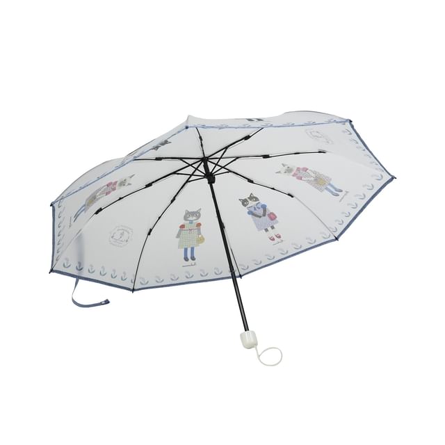 KUSUGURU JAPAN-Parlor Suzurando Translucent Vinyl Folding Umbrella