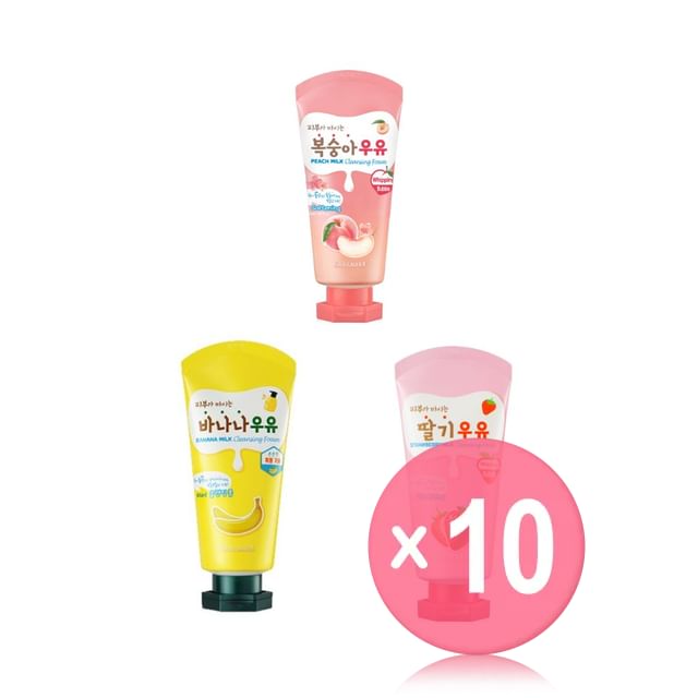 Kwailnara-Milk Cleansing Foam - 3 Types 10pcs Bundle Set