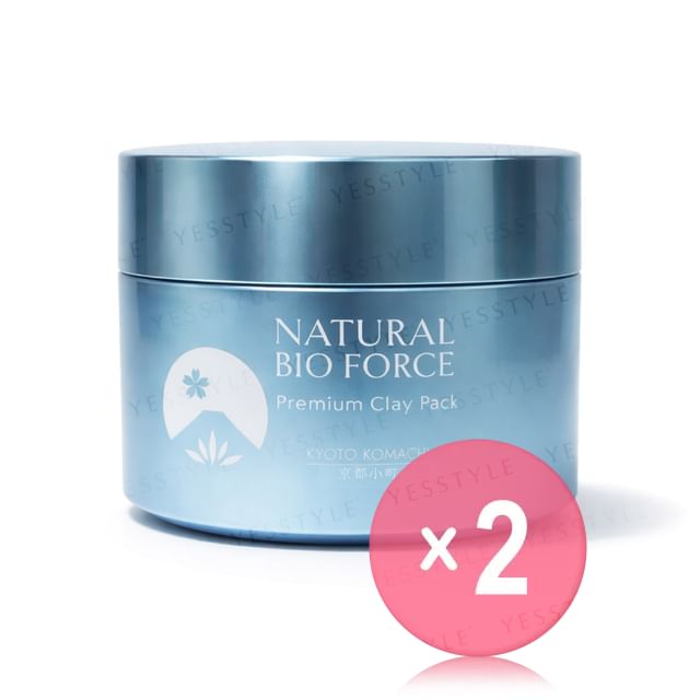 KYOTO KOMACHI-Natural Bio Force Premium Clay Pack 2pcs Bundle Set