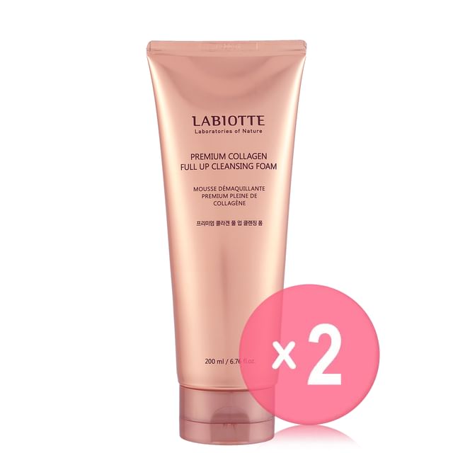 LABIOTTE-Premium Collagen Full Up Cleansing Foam 2pcs Bundle Set