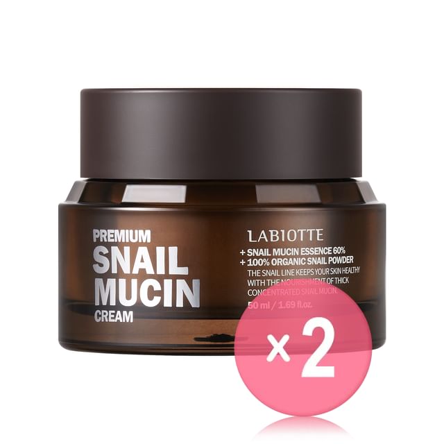 LABIOTTE-Premium Snail Mucin Cream 2pcs Bundle Set