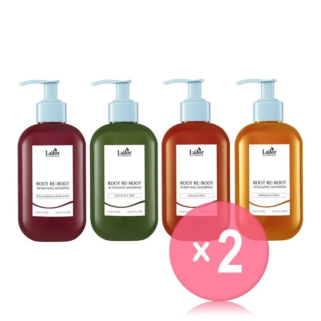 Lador-Root Re-Boot Shampoo - 4 Types 2pcs Bundle Set