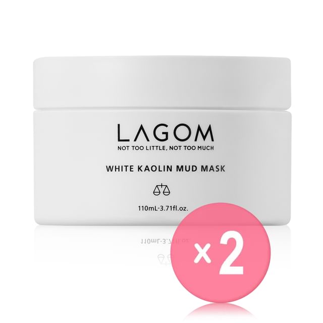 LAGOM-White Kaolin Mud Mask 2pcs Bundle Set