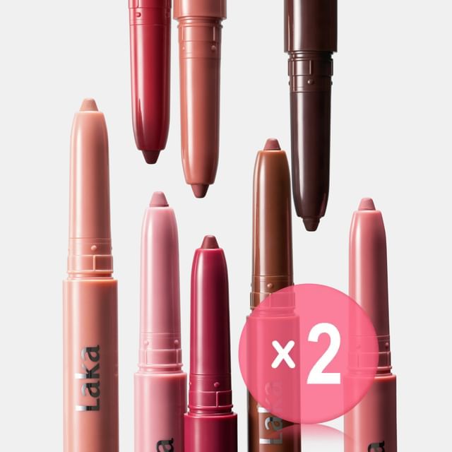 Laka-Stain Lip Liner - 8 Colors 2pcs Bundle Set