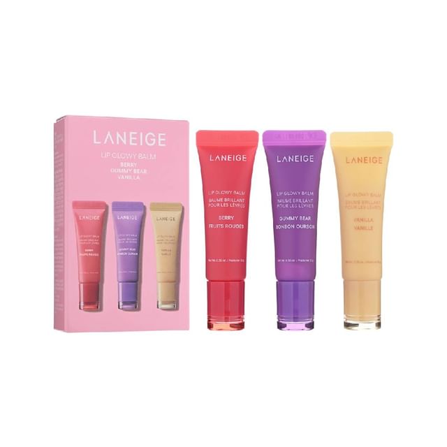 LANEIGE-Lip Glowy Balm Trio Set - Coffret Trio baumes à lèvres