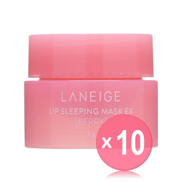 LANEIGE-Kit com 10 Unidades da Máscara Labial Noturna Lip Sleeping Mask EX Mini