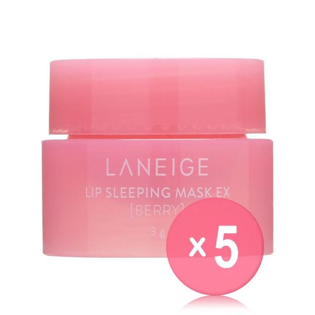 LANEIGE-Kit com 5 Unidades da Máscara Labial Noturna Lip Sleeping Mask EX Mini