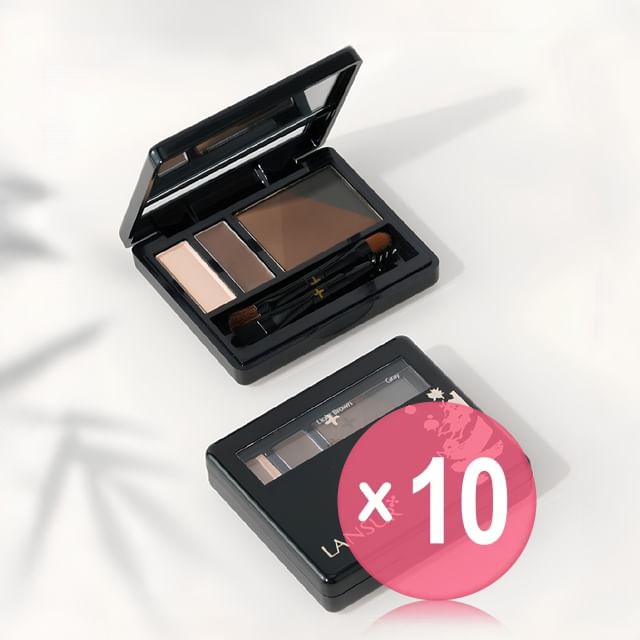 LANSUR-Multi-Purpose Eyebrow Compact Palette 10pcs Bundle Set