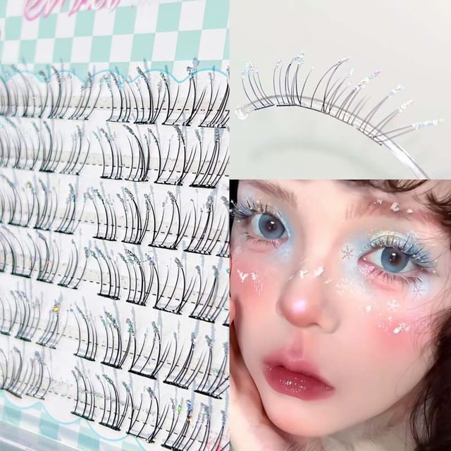 Lashie-Glitter Natural Wispy False Eyelashes