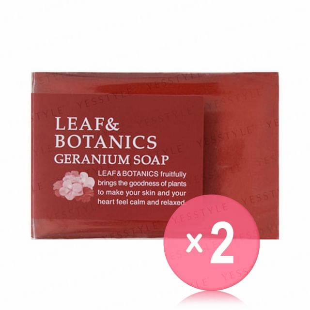 LEAF - BOTANICS-Geranium Soap 2pcs Bundle Set