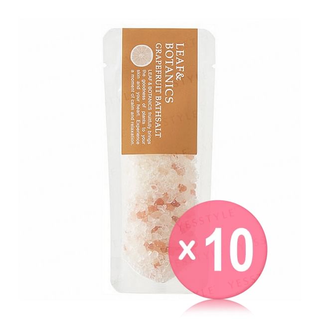 LEAF - BOTANICS-Grapefruit Bath Salt 10pcs Bundle Set
