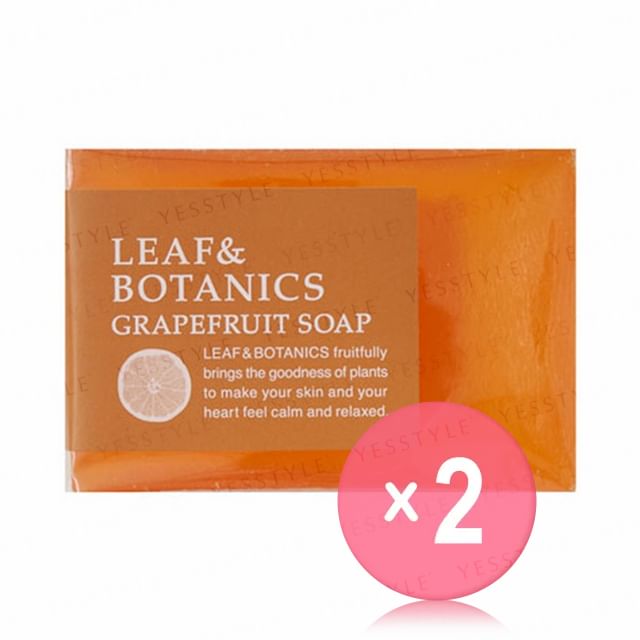 LEAF - BOTANICS-Grapefruit Soap 2pcs Bundle Set