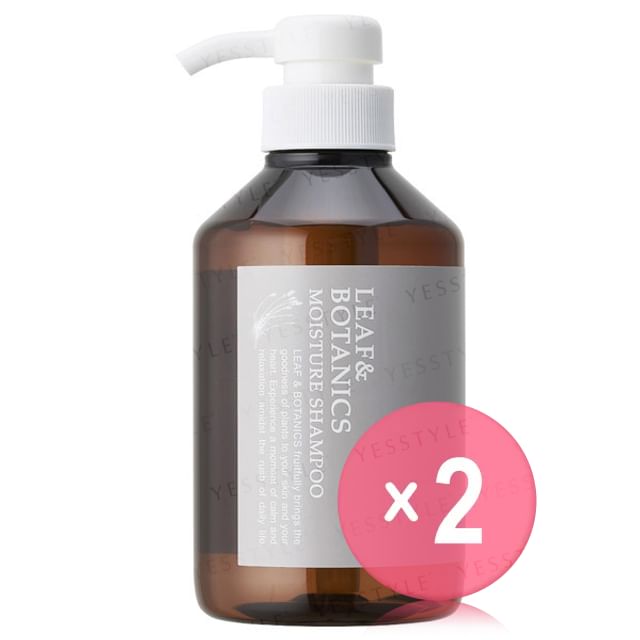 LEAF - BOTANICS-Moisture Shampoo 400ml 2pcs Bundle Set