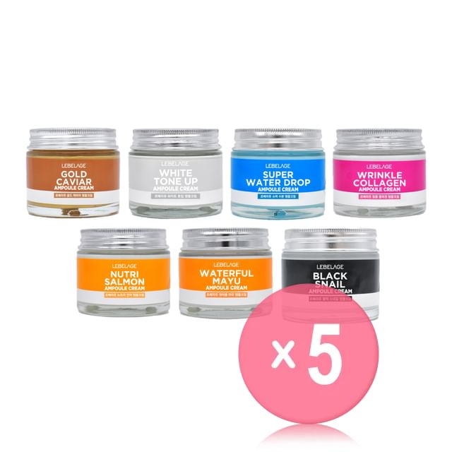 LEBELAGE-Ampoule Cream - 7 Types 5pcs Bundle Set