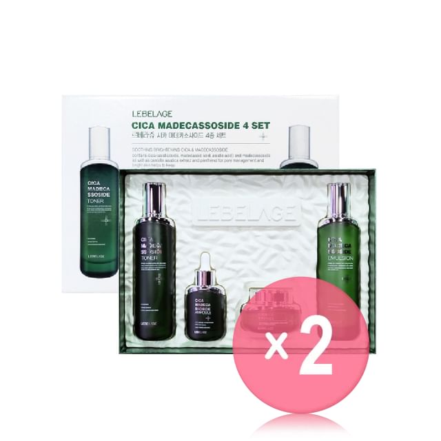 LEBELAGE-Cica Madecassoside 4 Set 2pcs Bundle Set
