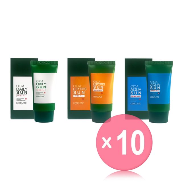 LEBELAGE-Cica Sun - 3 Types 10pcs Bundle Set