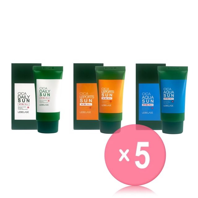 LEBELAGE-Cica Sun - 3 Types 5pcs Bundle Set