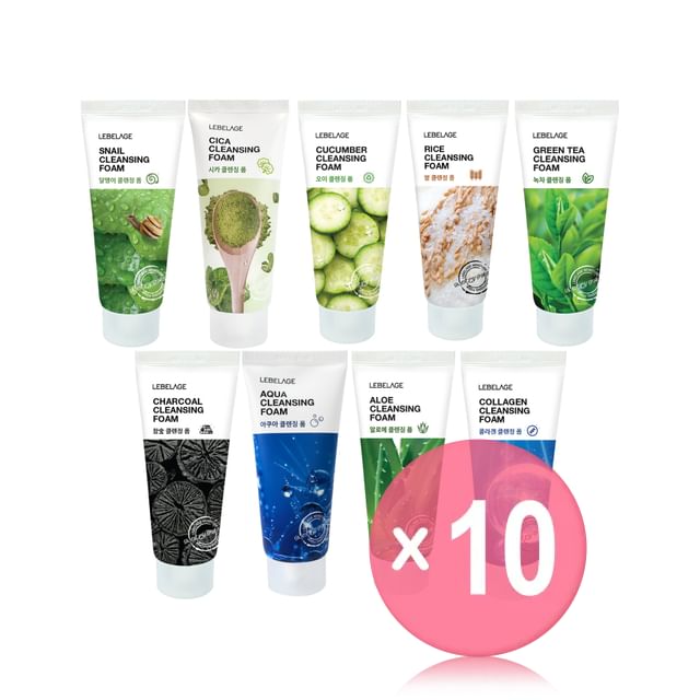 LEBELAGE-Cleansing Foam - 9 Types 10pcs Bundle Set