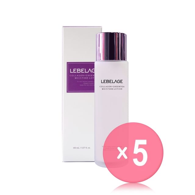 LEBELAGE-Collagen Green Tea Moisture Lotion 5pcs Bundle Set