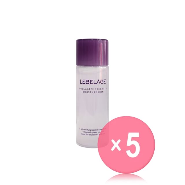 LEBELAGE-Collagen Green Tea Moisture Skin Mini 5pcs Bundle Set